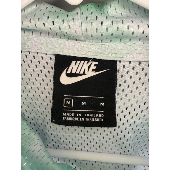 Nike Icon Clash Full Zip Long Sleeve Tie Dye Mesh Hoodie Jacket Green Womens Med - Picture 9 of 13